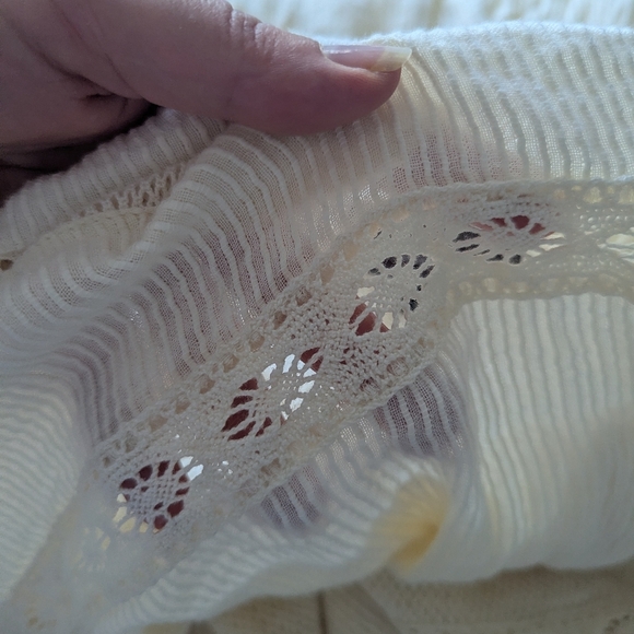 Double D Ranch Homespun Prairie Dress String Ivory Lace Maxi Long  Size 6 - Picture 11 of 13